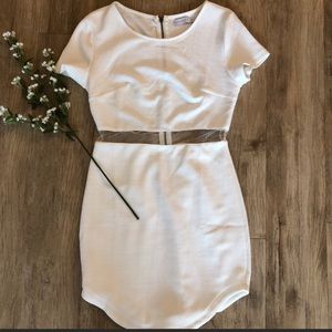 White mini dress